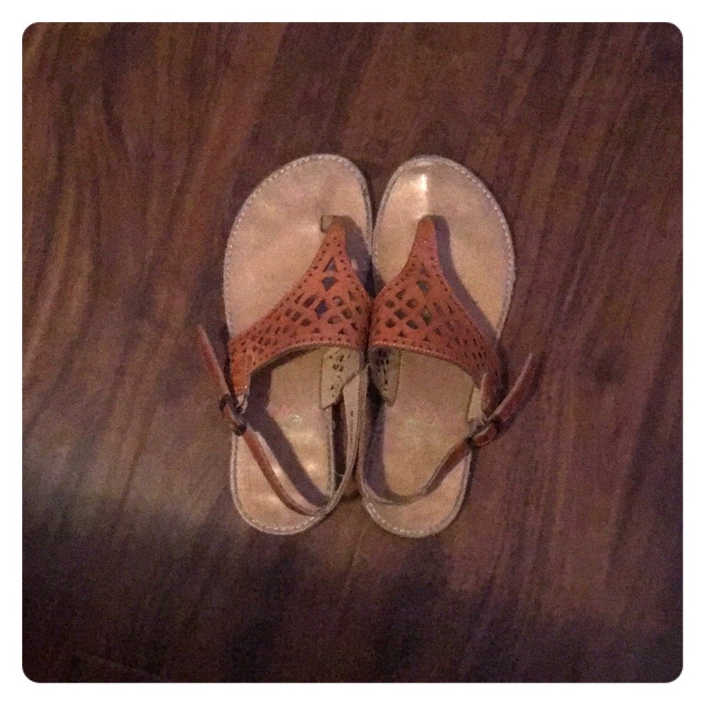 Tan sandals